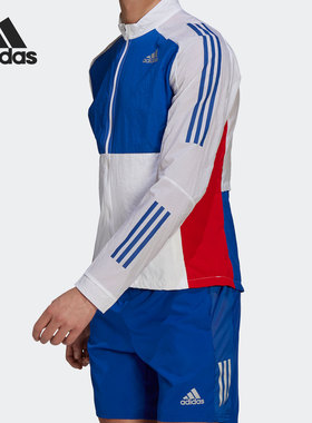 Adidas/阿迪达斯正品男子时尚潮流跑步运动休闲舒适外套GM6015