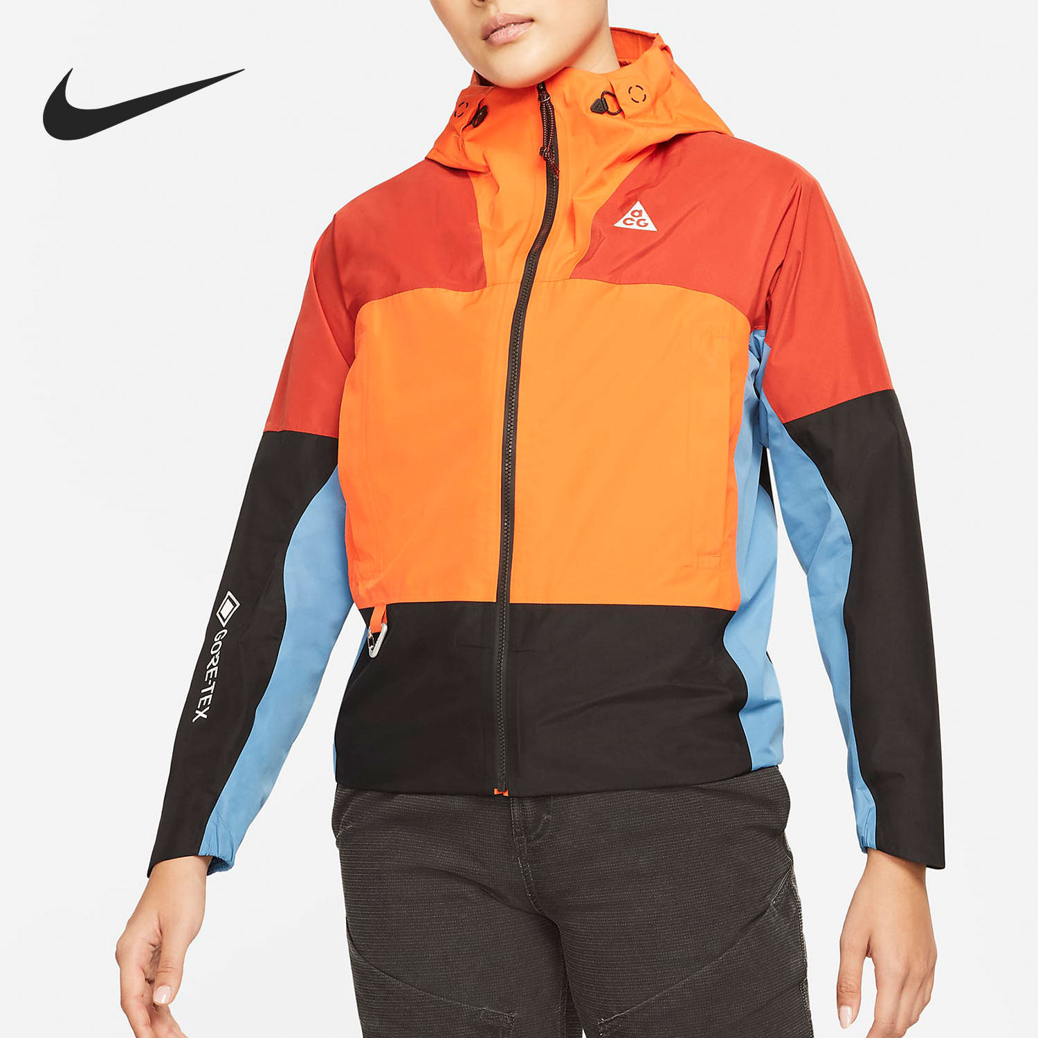 Nike/耐克正品ACG GORETEX女子运动夹克连帽拉链外套DB8150-817图片