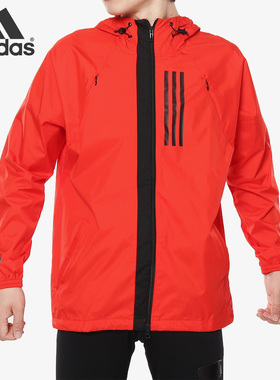 Adidas/阿迪达斯正品 M WND JKT 男子休闲运动梭织夹克外套DZ0051