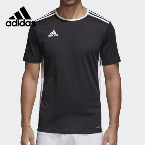 Adidas/阿迪达斯正品 Entrada 18 足球组队队服男子短袖T桖CF1035