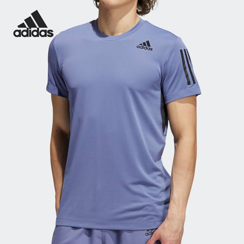 Adidas/阿迪达斯正品男子休闲训练透气速干圆领清风运动T恤GU0680