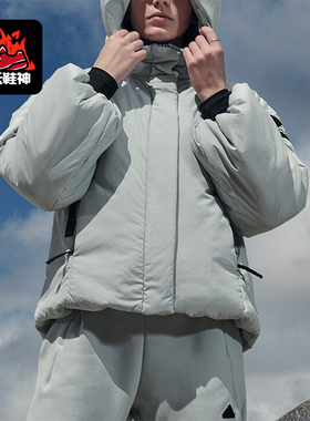 Adidas/阿迪达斯正品2023新款女子保暖连帽运动羽绒服IK3122