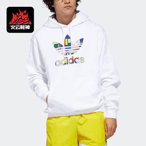 Adidas/阿迪达斯正品三叶草男子运动训练休闲连帽卫衣GD0956