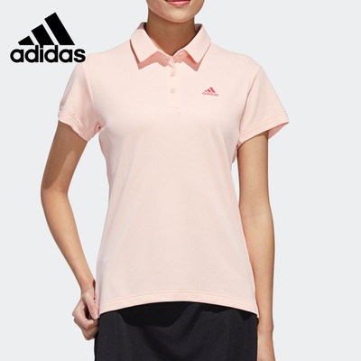 Adidas/阿迪达斯正品女子时尚潮流休闲舒适翻领运动POLO衫FT6752