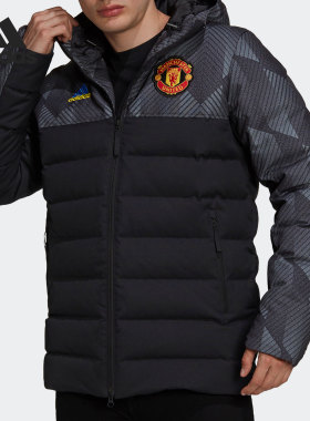 Adidas/阿迪达斯正品运动男子时尚潮流保暖连帽羽绒服 GR3870