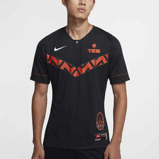 Nike 新款 春季 LPL战队TES男子比赛运动T恤CV9631 耐克正品