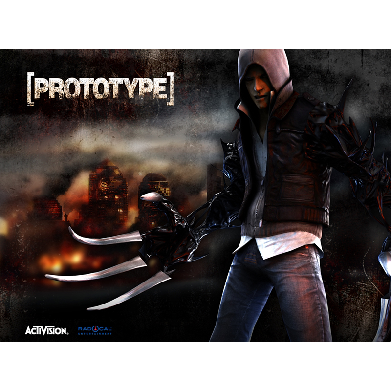 虐杀原形高清海报定做游戏写真周边单机网吧steam网咖Prototype8