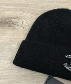 「MY WAY定制」亮片立体保暖羊毛混纺小头围针织毛线帽冷帽