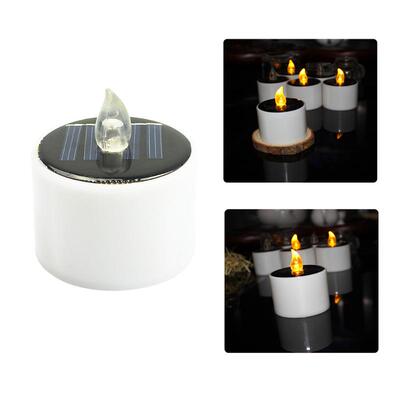 6pcs Solar Power LED Candle Lights Tea Light Candles Home