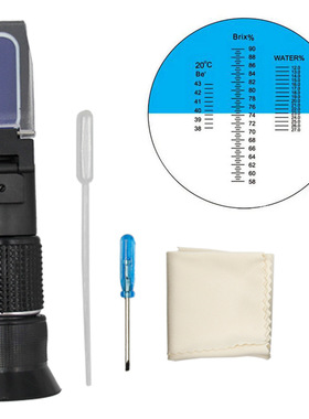 Hand held brix Honey Refractometer brix 58~90% RHB-90ATC