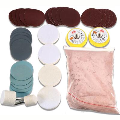 34pcs Glass Polishing Kit Deep Scratch Remove For Windscreen