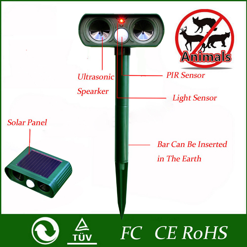 new infrared ray for solar drive cat太阳能驱猫驱狗器