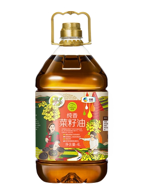 中粮初萃非转基因菜籽油无添加4L
