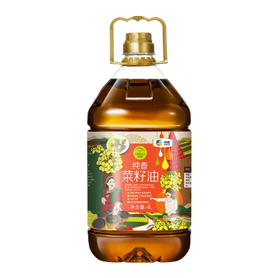 中粮初萃非转基因菜籽油无添加4L