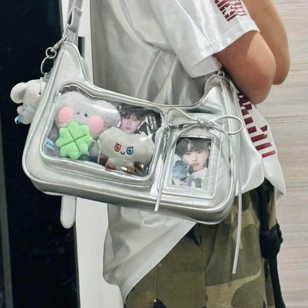 透明痛包单肩包女包小卡版斜挎包二次元设计感小食量通勤日常女包