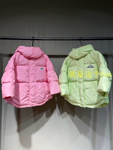 little moco童装23W冬季男女童加厚连帽羽绒服保暖外套KBC4EIN057
