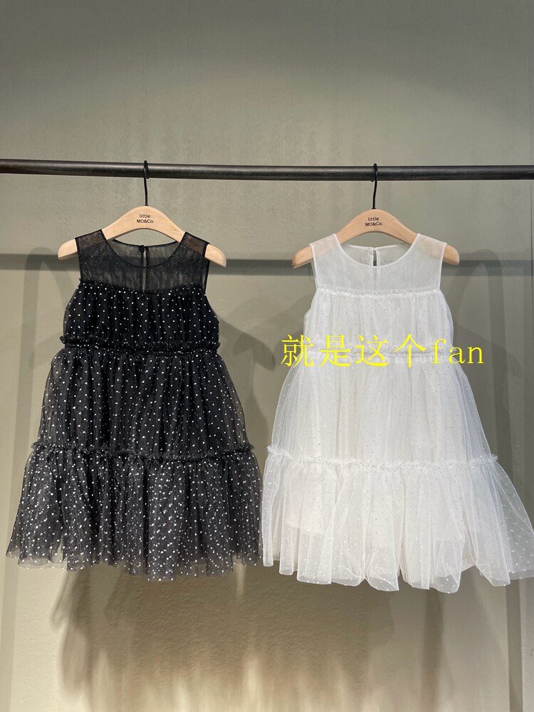 littlemoco摩安珂童装23夏女童甜美无袖圆领网纱连衣裙KBC2DRS021高性价比高么？