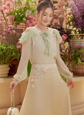 【夏天粉丝专享】Marie Elie【春栀茉莉】真丝上衣EAD12D13361