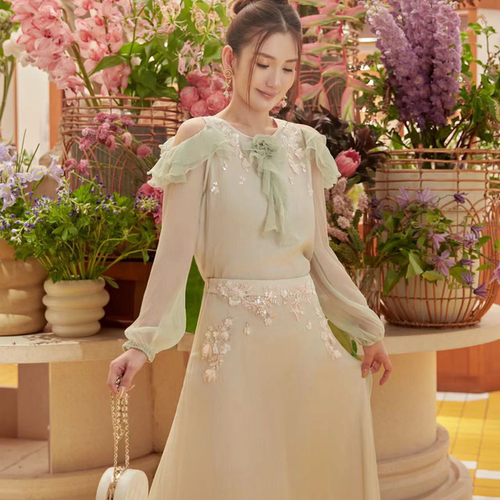 Marie Elie【春栀茉莉】真丝上衣EAD12D13361