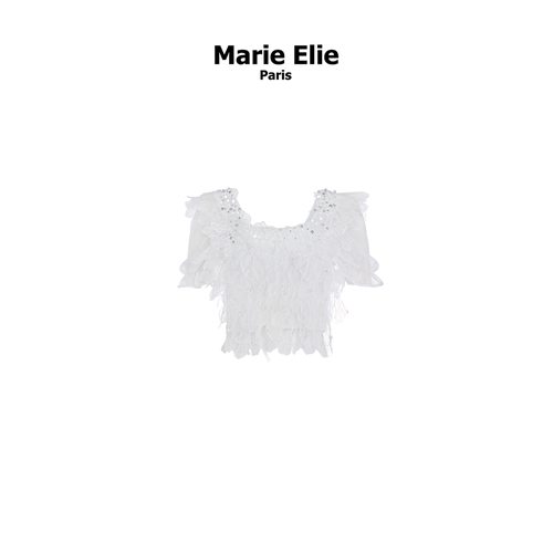 Marie Elie【月栀花瓣】花瓣上衣EAE12D25320