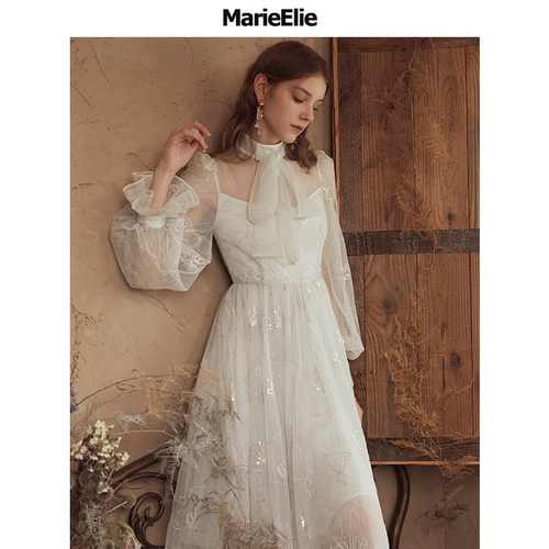 Marie Elie钰境蝶妤连衣裙EAC32M02061