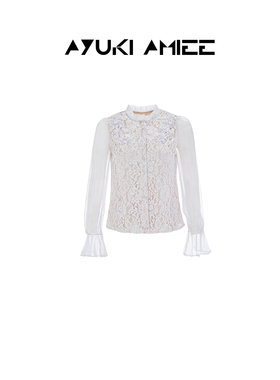 Ayuki Amiee【春月星辰】早春新款蕾丝上衣AT3402D01120
