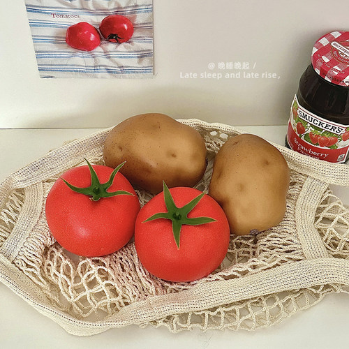 创意仿真西红柿土豆磁吸冰箱贴