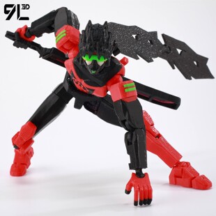 9L3D关节可动人偶赛博马克无敌战争美国动漫Dummy 幸运13手办礼物