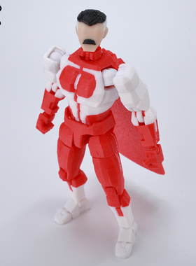 9L3D打印幸运13关节可动无敌少侠全能侠人偶手办模型益智解压玩具