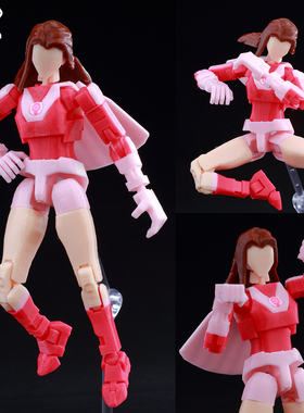 正版9L3D多关节可动人偶无敌少侠战争原子女侠伊芙泰坦13手办摆件