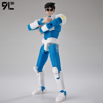 正版9L3D多关节可动人偶无敌少侠战争F星马克幸运T13手办儿童礼物