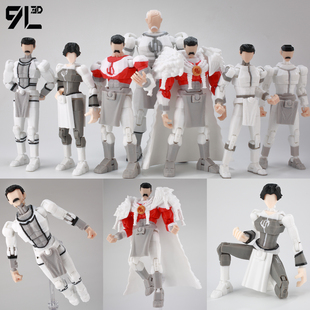 9L3D关节可动人偶无敌少侠无敌战争科技夹克手套长发马克新品手办