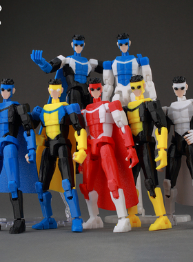 9L3D关节可动人偶无敌少侠战争成品拼装现货主宇宙马克虫眼幸运13