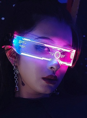 【女生演唱会】七彩可控发光眼镜