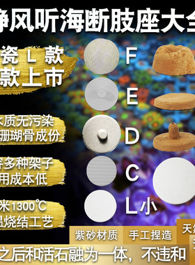 珊瑚基座断支座断肢座sps纽扣断枝底座基石frag断枝架繁殖支架