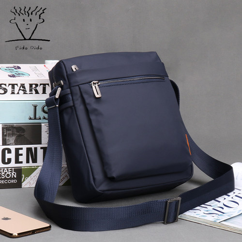 菲都狄都男包单肩运动休闲牛津布