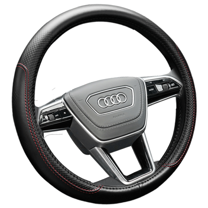 奥迪方向盘套真皮26款Q4Q5Q6A8Q7Q8A3Q3A7L/etron25免手缝Q2L把套