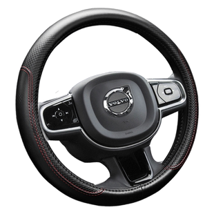 沃尔沃Volvo方向盘套XC60XC40S90S60XC90V90V60真皮汽车把套25款