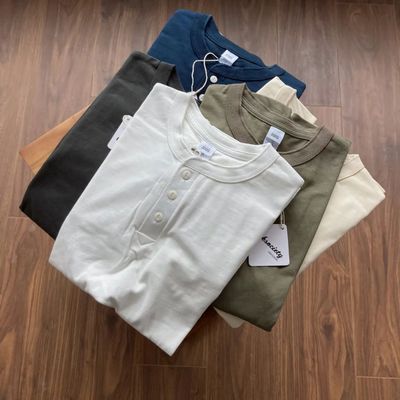 ITins潮牌亨利领纯棉T恤