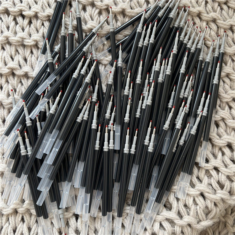 황동 펜 교체용 리필 검정색 플라스틱 중성 수성 리필 10팩