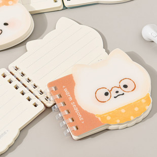 伊莎儿可爱异形软线圈本学生便利贴本超可爱笔记本口袋记事本横线
