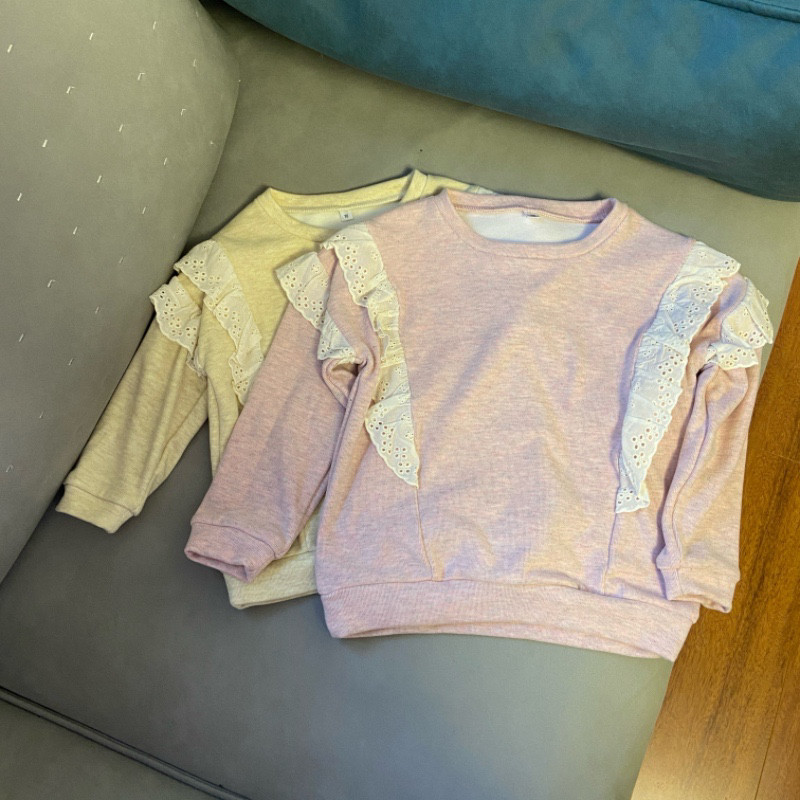 日单女童纯棉长袖卫衣春秋儿童休闲上衣外贸女孩时尚圆领套头衫