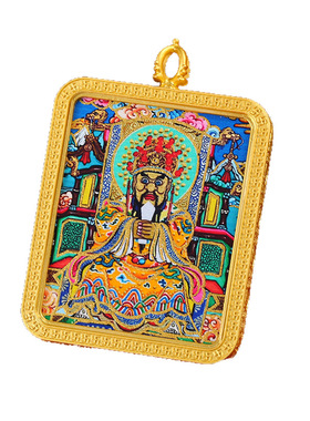 半手绘描金唐卡五爷各种