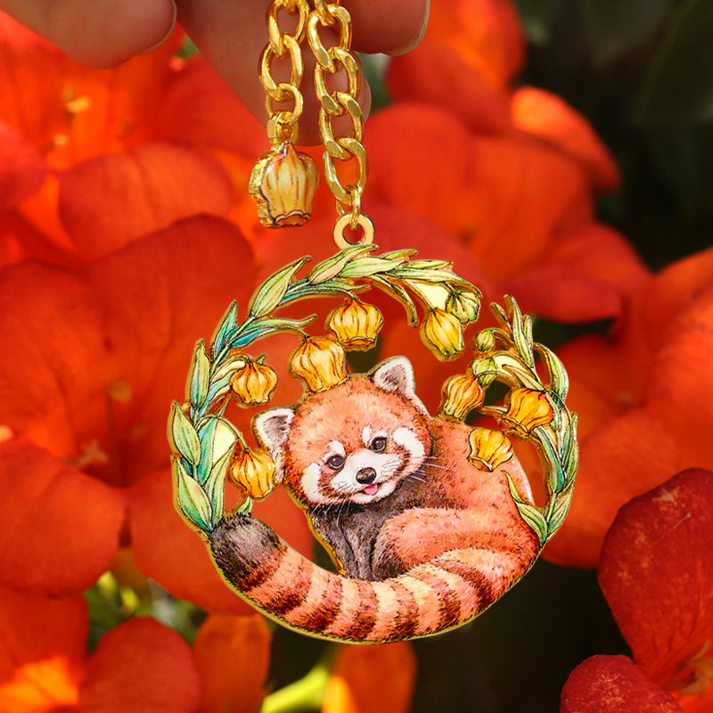 AR钥匙扣可爱新款动物园梅花鹿浣熊车钥匙扣书包装饰物情侣钥匙链