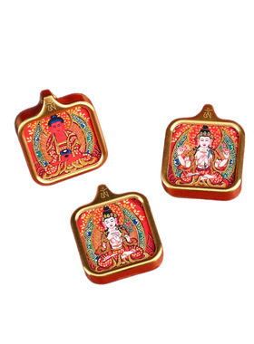 八大守护神太钢唐卡吊坠