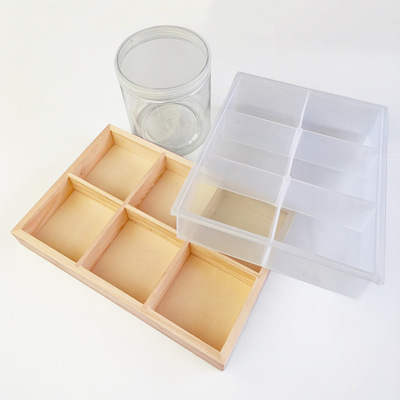 diy收纳盒实木盒子分类防