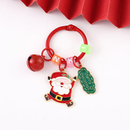 创意圣诞老人钥匙扣卡通