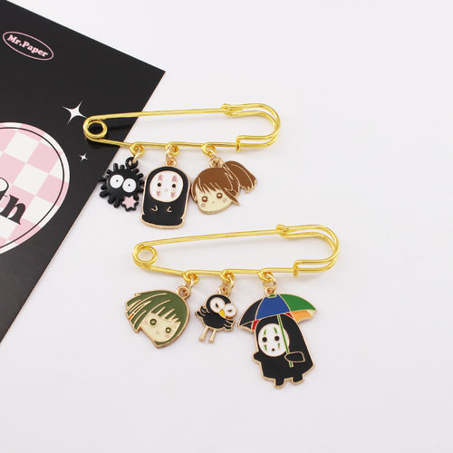 卡通宫崎骏动漫合金胸针
