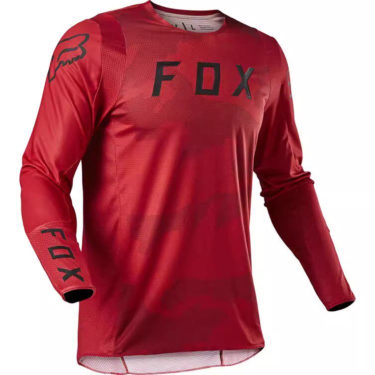 FOX狐狸头速降服山地自行车骑行服上衣男长袖越野赛车服速干