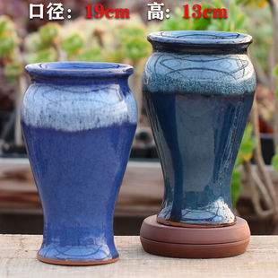 特价高大口径法师悬崖老桩多肉肉盆室内陶瓷紫砂高档清仓陶罐花盆